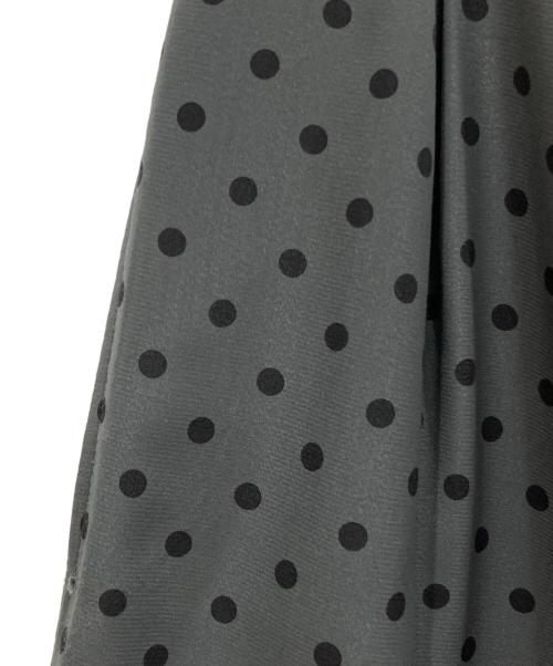 VERMEIL par iena（ヴェルメイユ パー イエナ）VERMEIL par iena (ヴェルメイユ パー イエナ) ドットワイドパンツ グレー サイズ:SIZE 36の古着・服飾アイテム