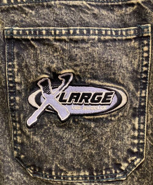 X-LARGE（エクストララージ）X-LARGE (エクストララージ) OVERDYED DENIM PANTS サイズ:SIZE 86cm (W34)の古着・服飾アイテム