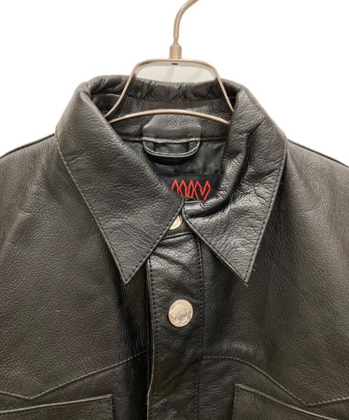 HEAVY FOR BIKERS（ヘビーフォーバイカーズ）HEAVY FOR BIKERS (ヘビーフォーバイカーズ) レザージャケット ブラック サイズ:SIZE 40の古着・服飾アイテム