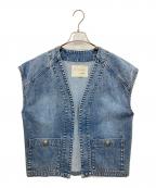 Dessin CYNICALデッサンシニカル）の古着「ストレッチデニムベスト」｜ブルー