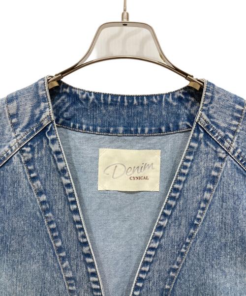 Dessin CYNICAL（デッサンシニカル）Dessin CYNICAL (デッサンシニカル) ストレッチデニムベスト ブルー サイズ:02 未使用品の古着・服飾アイテム