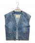Dessin CYNICAL（デッサンシニカル）の古着「ストレッチデニムベスト」｜ブルー