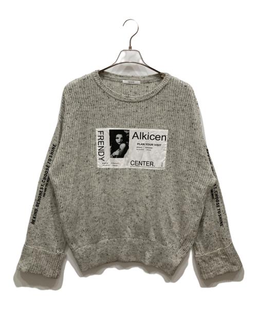 Ayane（アヤネ）ayane (アヤネ) カラーネップニット グレー サイズ:Ⅿの古着・服飾アイテム