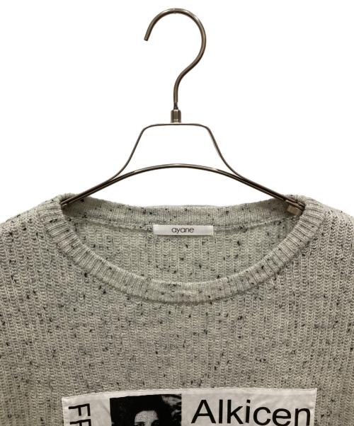 Ayane（アヤネ）ayane (アヤネ) カラーネップニット グレー サイズ:Ⅿの古着・服飾アイテム