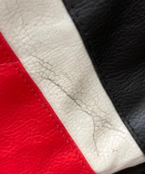 G-III NHL（ジースリー）G-III NHL (ジースリー) デトロイトレザースタジャン レッド×ブラック サイズ:SIZE Mの古着・服飾アイテム