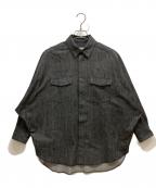 UNION LAUNCH×UNITED ARROWSユニオンランチ×ユナイテッドアローズ）の古着「ドルマンスリーブデニムシャツ」｜ブラック