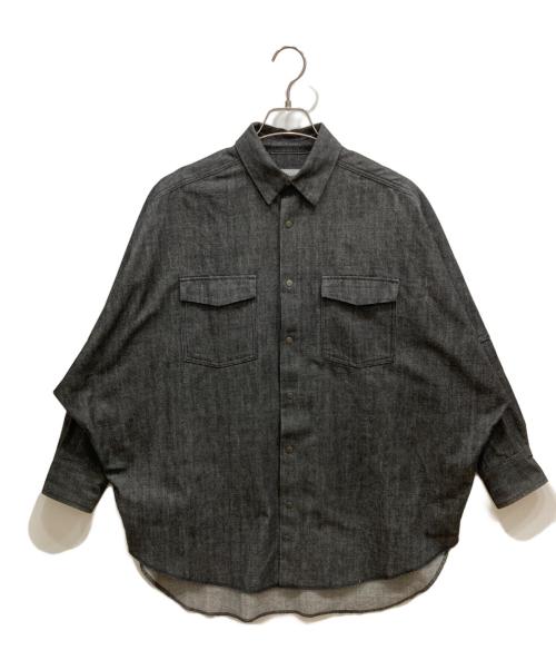 UNION LAUNCH（ユニオンランチ）UNION LAUNCH (ユニオンランチ) UNITED ARROWS (ユナイテッドアローズ) ドルマンスリーブデニムシャツ ブラック サイズ:freeの古着・服飾アイテム