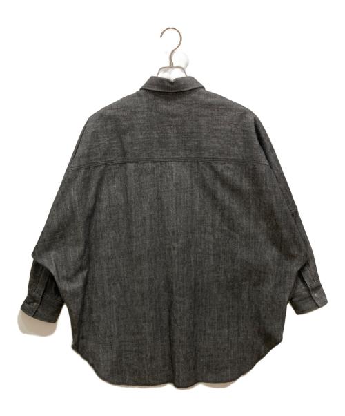 UNION LAUNCH（ユニオンランチ）UNION LAUNCH (ユニオンランチ) UNITED ARROWS (ユナイテッドアローズ) ドルマンスリーブデニムシャツ ブラック サイズ:freeの古着・服飾アイテム