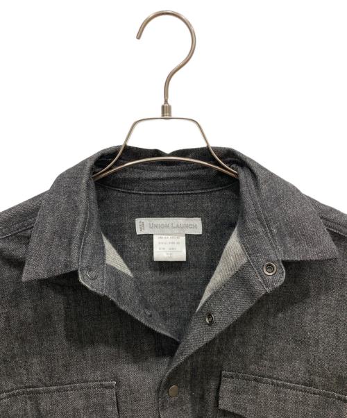 UNION LAUNCH（ユニオンランチ）UNION LAUNCH (ユニオンランチ) UNITED ARROWS (ユナイテッドアローズ) ドルマンスリーブデニムシャツ ブラック サイズ:freeの古着・服飾アイテム