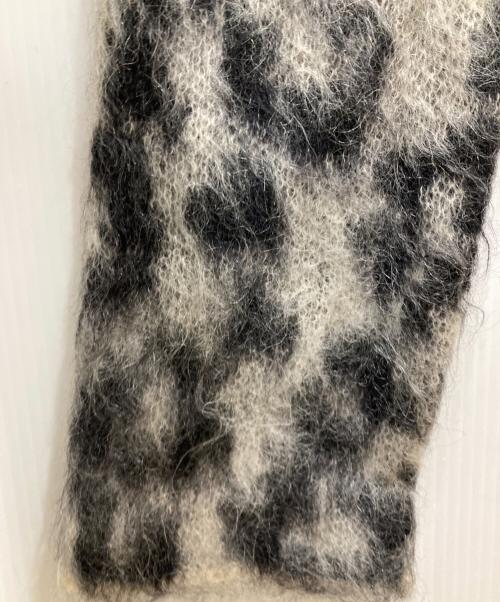 Saint Laurent Paris（サンローランパリ）Saint Laurent Paris (サンローランパリ) モヘア混レオパードニット ベージュ×ブラック サイズ:Sの古着・服飾アイテム