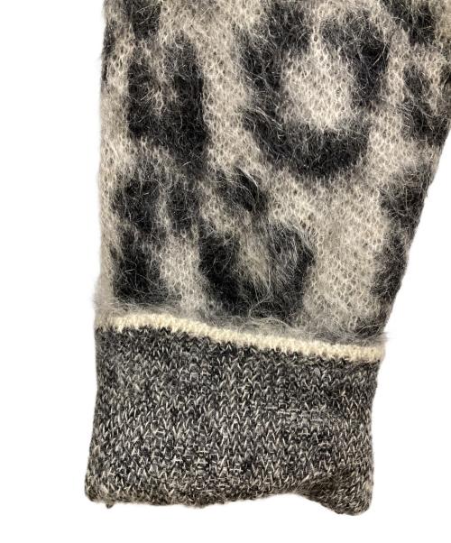 Saint Laurent Paris（サンローランパリ）Saint Laurent Paris (サンローランパリ) モヘア混レオパードニット ベージュ×ブラック サイズ:Sの古着・服飾アイテム