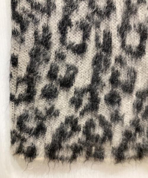 Saint Laurent Paris（サンローランパリ）Saint Laurent Paris (サンローランパリ) モヘア混レオパードニット ベージュ×ブラック サイズ:Sの古着・服飾アイテム