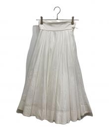 JENNE（ジェンヌ）の古着「クラシカルエアリーフレアスカート」｜ホワイト