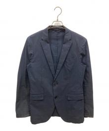JOSEPH HOMME（ジョゼフ オム）の古着「リネンシャンブレーストレッチジャケット」｜ネイビー