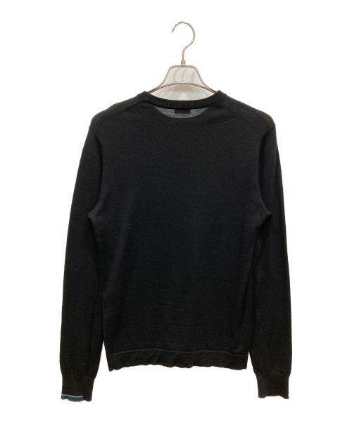 JOSEPH HOMME（ジョゼフ オム）JOSEPH HOMME (ジョゼフ オム) エッセンシャルメリノクルーネックニット ブラック サイズ:SIZE 46の古着・服飾アイテム