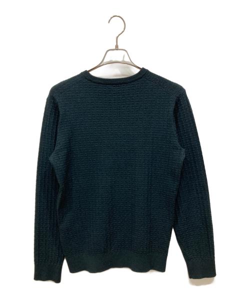 JOSEPH HOMME（ジョゼフ オム）JOSEPH HOMME (ジョゼフ オム) ヴィスコースリンクスクルーネックニット グリーン サイズ:46の古着・服飾アイテム