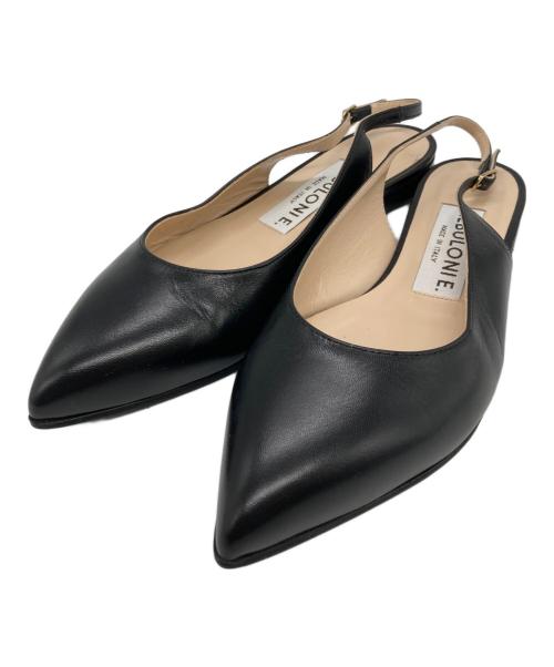 NEBULONIE（ネブローニ）NEBULONIE (ネブローニ) FLAT BACK STRAP ブラック サイズ:SIZE 37の古着・服飾アイテム