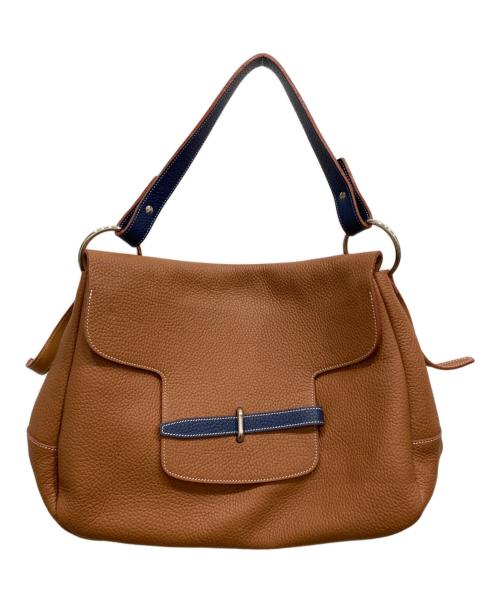 VALERIE SALACROUX（ヴァレリーサラクルー）VALERIE SALACROUX (ヴァレリーサラクルー) 2WAYワンショルダーバッグ ブラウンの古着・服飾アイテム