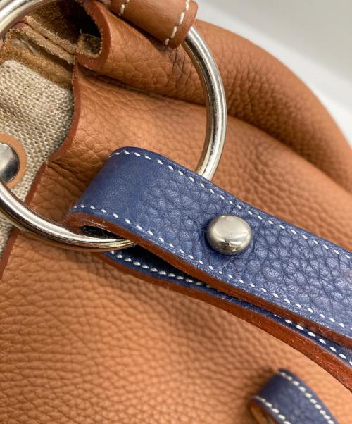 VALERIE SALACROUX（ヴァレリーサラクルー）VALERIE SALACROUX (ヴァレリーサラクルー) 2WAYワンショルダーバッグ ブラウンの古着・服飾アイテム