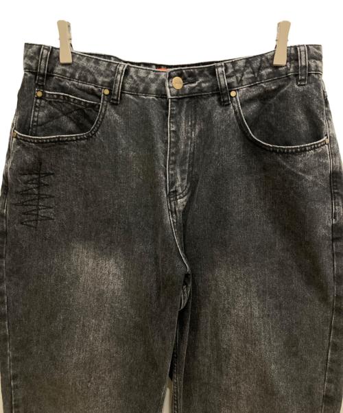 BUTTER GOODS（バターグッズ）Butter Goods (バターグッズ) バギーデニムパンツ ブラック サイズ: 81cm (W32)の古着・服飾アイテム