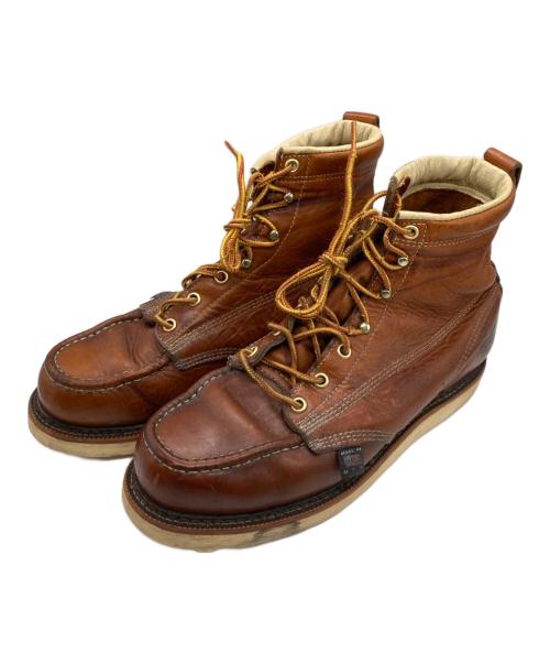THOROGOOD（ソログッド）Thorogood (ソログッド) モックトゥブーツ ブラウン サイズ:8EEの古着・服飾アイテム