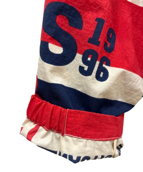 NAUTICA（ノーティカ）NAUTICA (ノーティカ) 90’ｓ総柄プリントナイロンジャケットジャケット レッド×ネイビー サイズ:XLの古着・服飾アイテム