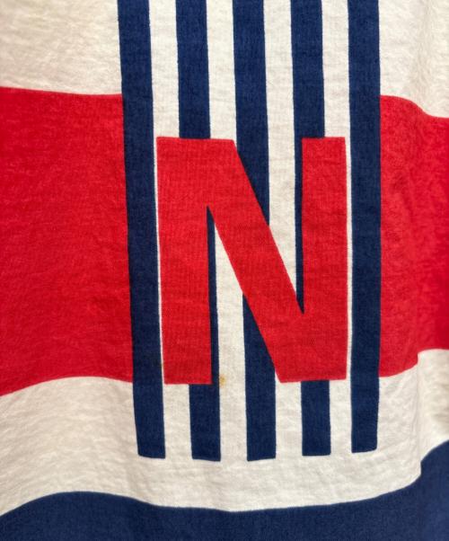 NAUTICA（ノーティカ）NAUTICA (ノーティカ) 90’ｓ総柄プリントナイロンジャケットジャケット レッド×ネイビー サイズ:XLの古着・服飾アイテム