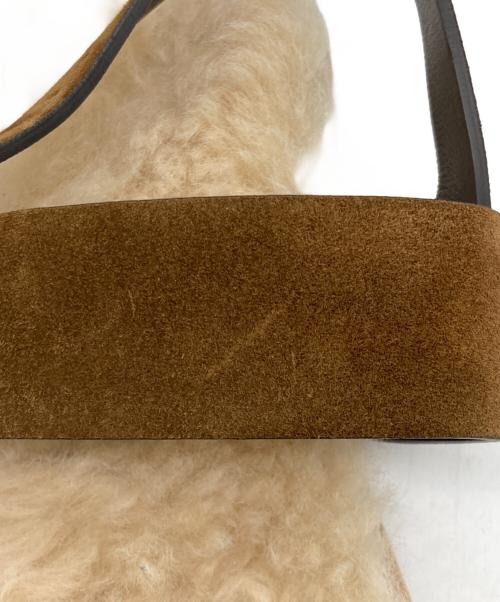 Saint Laurent Paris（サンローランパリ）Saint Laurent Paris (サンローランパリ) ムートンサンダル ブラウン サイズ:35の古着・服飾アイテム