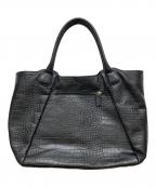 pylootパイロット）の古着「型押しレザートートバッグ」｜ブラック