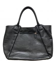 pyloot（パイロット）の古着「型押しレザートートバッグ」｜ブラック