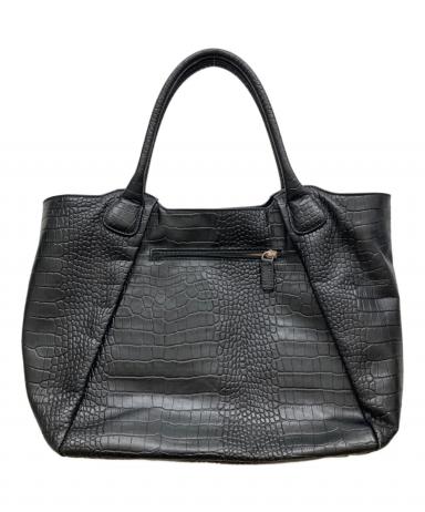 【極美品】Pyloot パイロット レザートートバッグ ブラック A4収納可 中古・古着通販】pyloot (パイロット) 型押しレザートートバッグ
