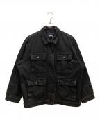 stussyステューシー）の古着「デニムジャケット」｜ブラック