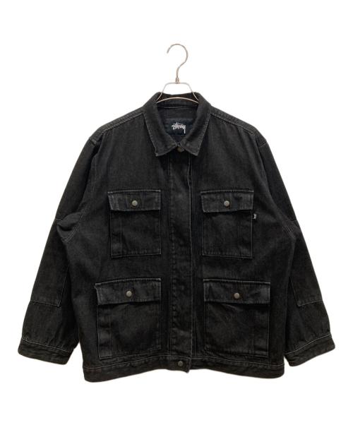 stussy（ステューシー）stussy (ステューシー) デニムジャケット ブラック サイズ:Sの古着・服飾アイテム