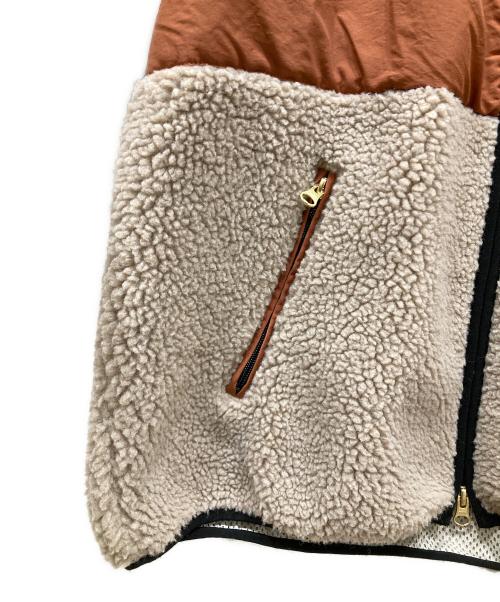 mercibeaucoup（メルシーボークー）mercibeaucoup (メルシーボークー) LEE (リー) 切替ボアブルゾン ブラウン×ベージュ サイズ:SIZE Sの古着・服飾アイテム