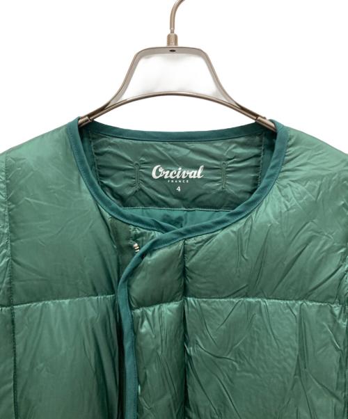 ORCIVAL（オーシバル）ORCIVAL (オーシバル) ライトキルトダウンブルゾン グリーン サイズ:SIZE 4の古着・服飾アイテム