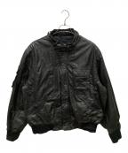 ASTROアストロ）の古着「レザージャケット」｜ブラック