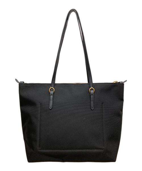 LAUREN RALPH LAUREN（ローレンラルフローレン）LAUREN RALPH LAUREN (ローレンラルフローレン) トートバッグ ブラックの古着・服飾アイテム