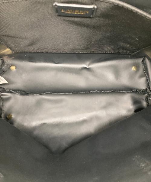 LAUREN RALPH LAUREN（ローレンラルフローレン）LAUREN RALPH LAUREN (ローレンラルフローレン) トートバッグ ブラックの古着・服飾アイテム