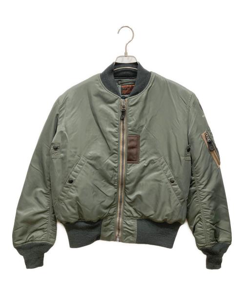 THE REAL McCOY'S（ザ・リアルマッコイズ）THE REAL McCOY'S (ザ・リアルマッコイズ) MA-1 フライトジャケット カーキ サイズ:Sの古着・服飾アイテム