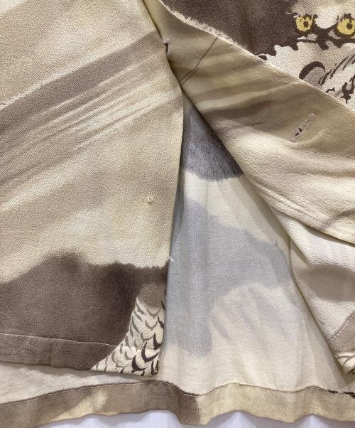 Sun Surf（サンサーフ）Sun Surf (サンサーフ) レーヨンアロハシャツ ベージュ×ブラウン サイズ:Sの古着・服飾アイテム