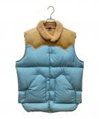 RockyMountainFeatherBed×WAREHOUSEロッキーマウンテンフェザーベッド×ウエアハウス）の古着「CHRISTY VEST」｜ブルー×ブラウン
