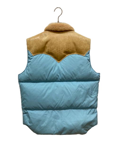 RockyMountainFeatherBed（ロッキーマウンテンフェザーベッド）RockyMountainFeatherBed (ロッキーマウンテンフェザーベッド) WAREHOUSE (ウエアハウス) CHRISTY VEST ブルー×ブラウン サイズ:42の古着・服飾アイテム