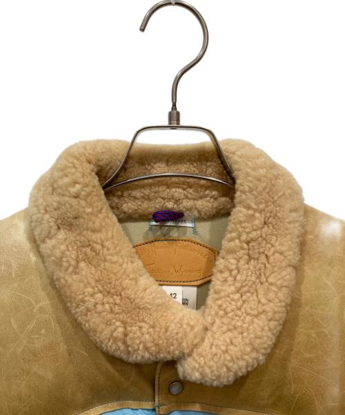 RockyMountainFeatherBed（ロッキーマウンテンフェザーベッド）RockyMountainFeatherBed (ロッキーマウンテンフェザーベッド) WAREHOUSE (ウエアハウス) CHRISTY VEST ブルー×ブラウン サイズ:42の古着・服飾アイテム