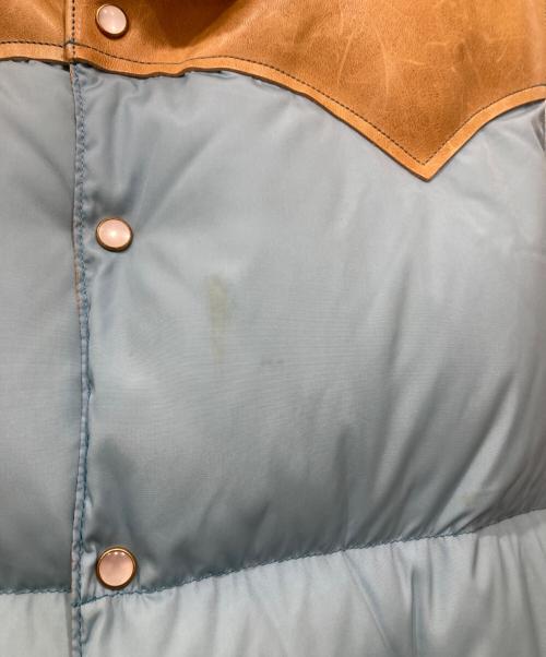 RockyMountainFeatherBed（ロッキーマウンテンフェザーベッド）RockyMountainFeatherBed (ロッキーマウンテンフェザーベッド) WAREHOUSE (ウエアハウス) CHRISTY VEST ブルー×ブラウン サイズ:42の古着・服飾アイテム