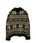 CANADIAN SWEATER (カナディアンセーター) ノルティックニットジャケット ブラック×ホワイト サイズ:SIZE M：8000円
