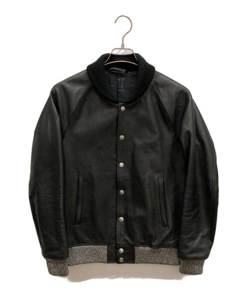 uniform experiment（ユニフォームエクスペリメント）uniform experiment (ユニフォームエクスペリメント) レザーブルゾン ブラック サイズ:1の古着・服飾アイテム