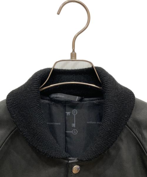uniform experiment（ユニフォームエクスペリメント）uniform experiment (ユニフォームエクスペリメント) レザーブルゾン ブラック サイズ:1の古着・服飾アイテム