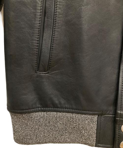 uniform experiment（ユニフォームエクスペリメント）uniform experiment (ユニフォームエクスペリメント) レザーブルゾン ブラック サイズ:1の古着・服飾アイテム