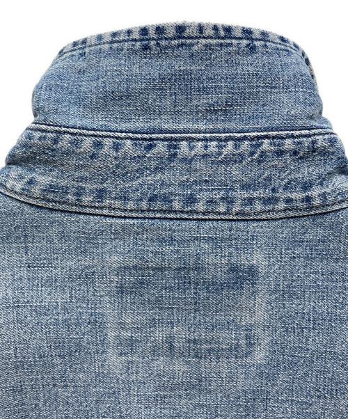 POLO COUNTRY（ポロカントリー）POLO COUNTRY (ポロカントリー) リペア加工デニムウエスタンシャツ インディゴ サイズ:SIZE Mの古着・服飾アイテム