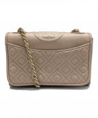 TORY BURCHトリーバーチ）の古着「チェーンショルダーバッグ」｜ベージュ